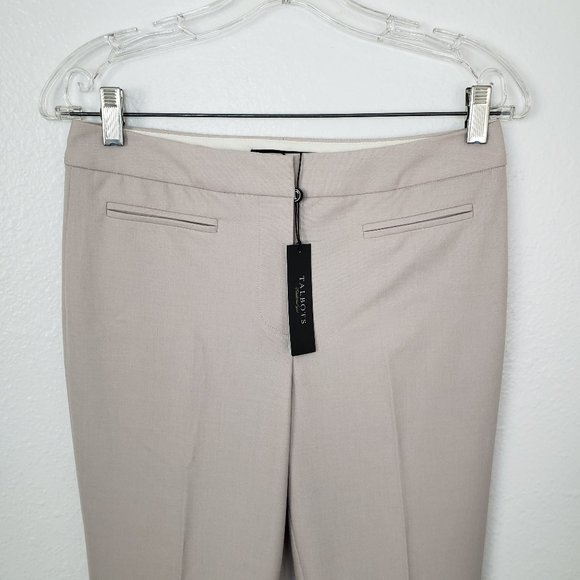 New Talbot's Women's Size 4P Petites Heritage Capri Beige Pants MSRP $79.50 - Picture 2 of 8